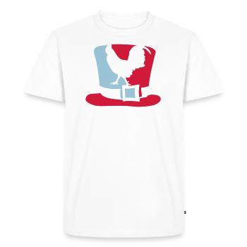 chapeau francais france coq - T-shirt Premium bio Homme - blanc - Devant - Nico (187cm)