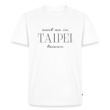 Rencontrez-moi à Taihep - Taïwan - T-shirt Premium bio Homme - blanc - Devant - Nico (187cm)