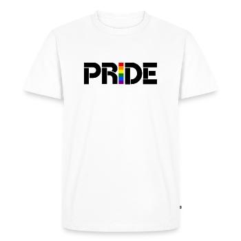 Rainbow Pride! LGBT lesbian gay bisexual transgend - Men's Premium Organic T-Shirt - white - Front - Nico (187cm)