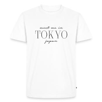 Rencontrez-moi à Tokyo - T-shirt Premium bio Homme - blanc - Devant - Nico (187cm)