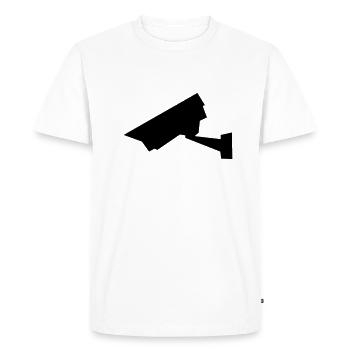 Caméra - T-shirt Premium bio Homme - blanc - Devant - Nico (187cm)