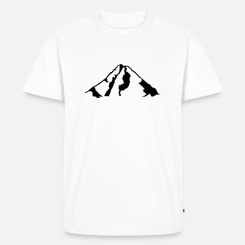 Großglockner - Männer Premium Bio T-Shirt - Weiß