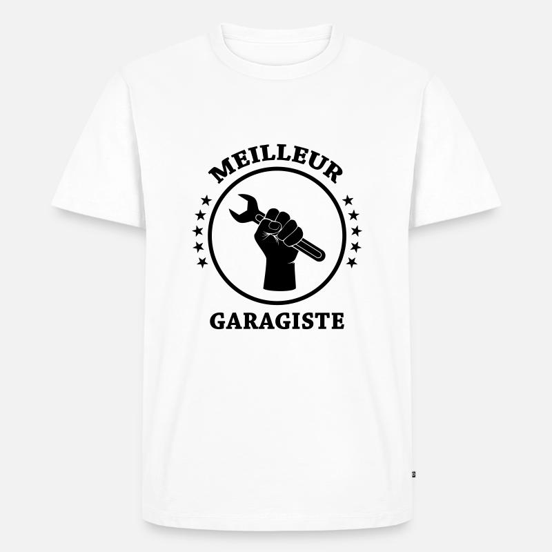 Bester Mechaniker - Männer Premium Bio T-Shirt - Weiß