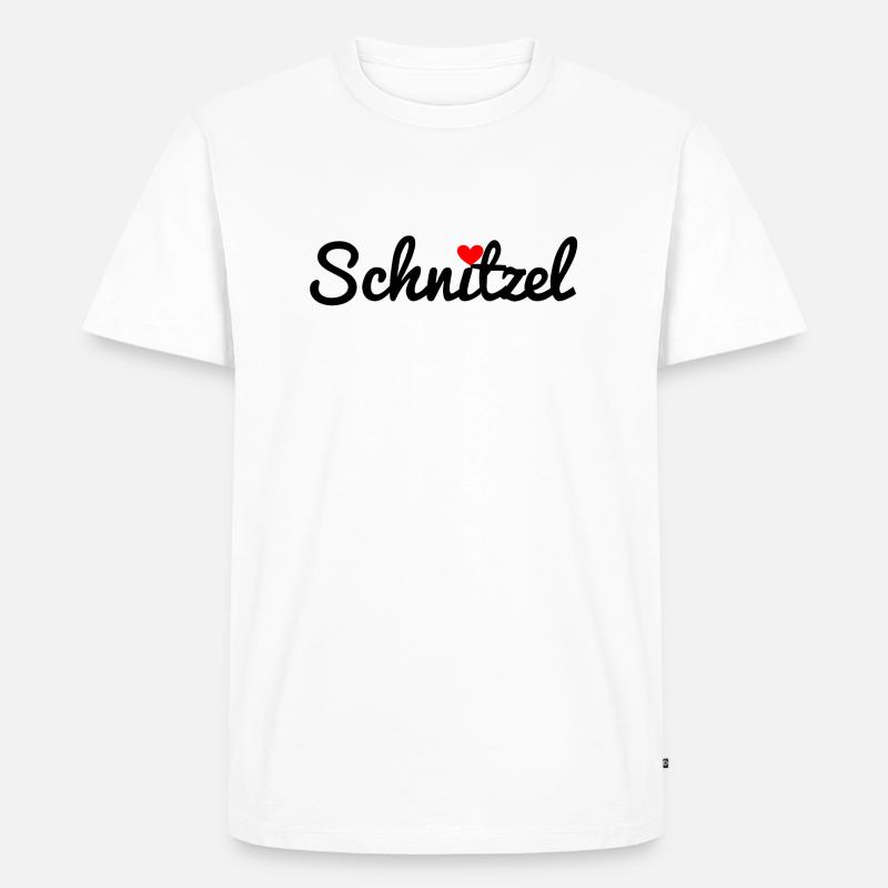 schnitzel - Men's Premium Organic T-Shirt - white
