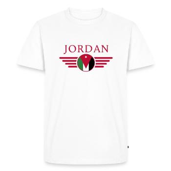 J’aime Jordan, T-shirt Style Design - T-shirt Premium bio Homme - blanc - Devant - Nico (187cm)