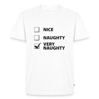 Nice Coquin Très Coquin - T-shirt Premium bio Homme - blanc - Devant - Nico (187cm)