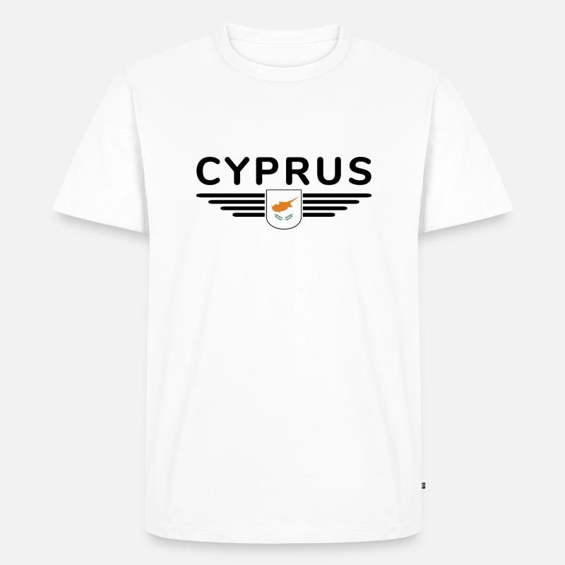 Zypern Design – Insel der Vielfalt - Männer Premium Bio T-Shirt - Weiß