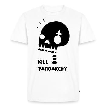 Skull of feminism - Men's Premium Organic T-Shirt - white - Front - Nico (187cm)