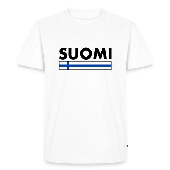Suomi - T-shirt Premium bio Homme - blanc - Devant - Nico (187cm)