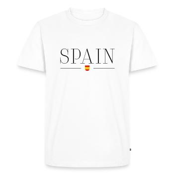 Espagne - T-shirt Premium bio Homme - blanc - Devant - Nico (187cm)