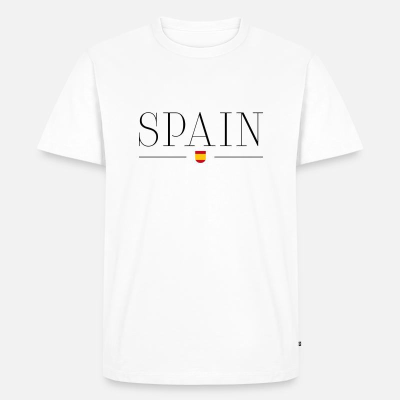 Spanien - Männer Premium Bio T-Shirt - Weiß