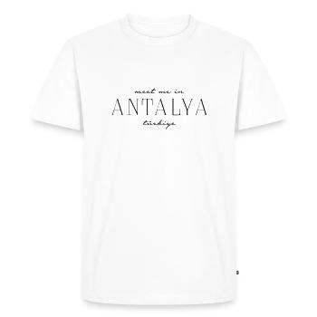 Rencontrez-moi à Antalya - Turquie - T-shirt Premium bio Homme - blanc - Devant - Nico (187cm)