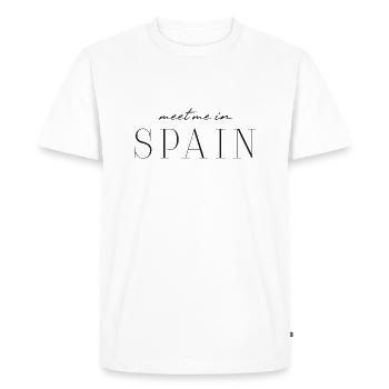 J’aime l’Espagne - T-shirt Premium bio Homme - blanc - Devant - Nico (187cm)