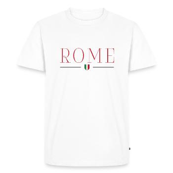 Rome, Italie T-Shirt Design de Style - T-shirt Premium bio Homme - blanc - Devant - Nico (187cm)