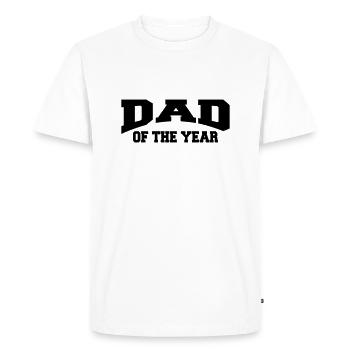 Dad of the year - T-shirt Premium bio Homme - blanc - Devant - Nico (187cm)