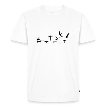 Gymnast, Men's Gymnastics - Men's Premium Organic T-Shirt - white - Front - Nico (187cm)