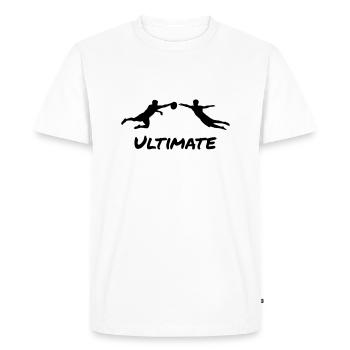 Ultimate Frisbee - Men - T-shirt Premium bio Homme - blanc - Devant - Nico (187cm)