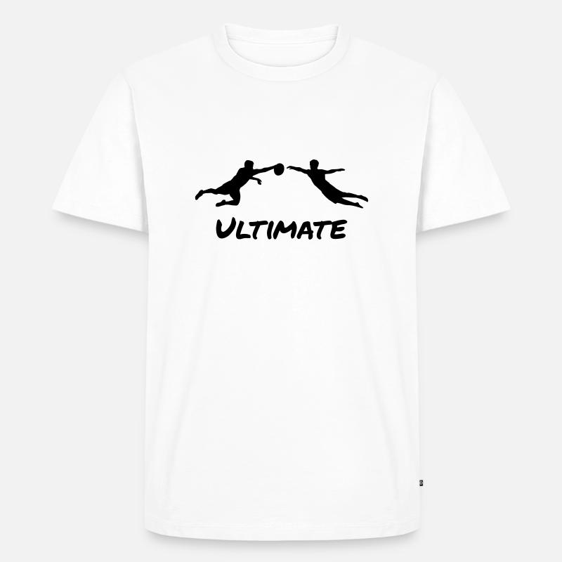 Ultimate Frisbee - Men - Männer Premium Bio T-Shirt - Weiß