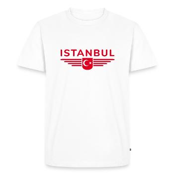 Turkey Ankara Türkiye Istanbul T Shirt Design - Men's Premium Organic T-Shirt - white - Front - Nico (187cm)