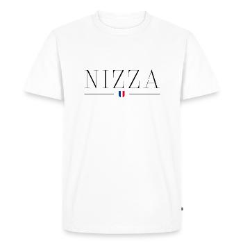 Joli T-shirt Riviera Flair - T-shirt Premium bio Homme - blanc - Devant - Nico (187cm)