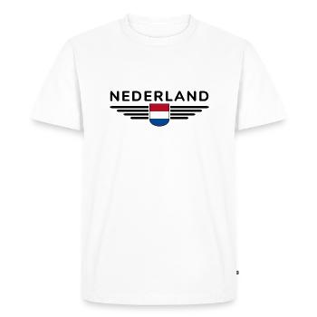 Pays-Bas Fan Outfit Design T-Shirt - T-shirt Premium bio Homme - blanc - Devant - Nico (187cm)