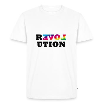 Revolution Gay Pride Lesbian CSD LGBT Gay Queer - Men's Premium Organic T-Shirt - white - Front - Nico (187cm)