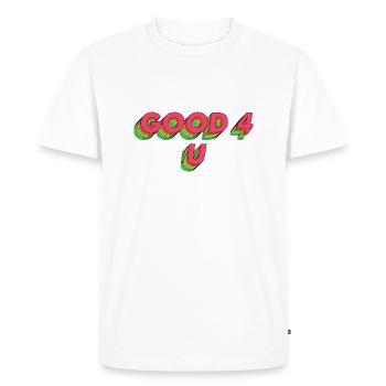 Bon 4 U - T-shirt Premium bio Homme - blanc - Devant - Nico (187cm)
