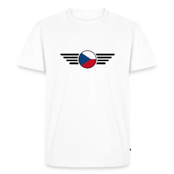 T-shirt design de style République tchèque - T-shirt Premium bio Homme - blanc - Devant - Nico (187cm)