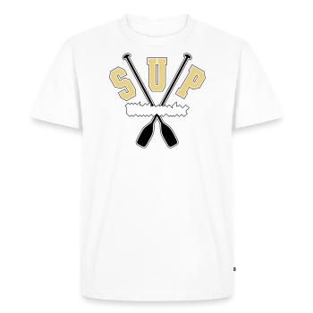 SUP eau vive - T-shirt Premium bio Homme - blanc - Devant - Nico (187cm)