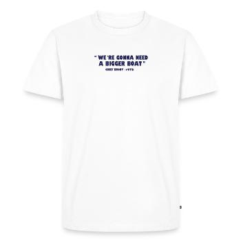 Jaws - T-shirt Premium bio Homme - blanc - Devant - Nico (187cm)