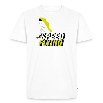 Speed Flying - T-shirt Premium bio Homme - blanc - Devant - Nico (187cm)