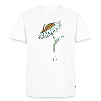 Le Jardinier - T-shirt Premium bio Homme - blanc - Devant - Nico (187cm)