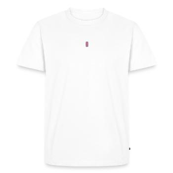 Your section text - Men's Premium Organic T-Shirt - white - Front - Nico (187cm)