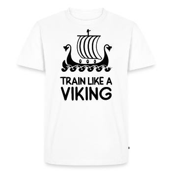 Cadeau 'Train Like a Viking', Force - T-shirt Premium bio Homme - blanc - Devant - Nico (187cm)