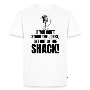 Amateur Amateur Radio Opérateur Humour Blagues - T-shirt Premium bio Homme - blanc - Devant - Nico (187cm)