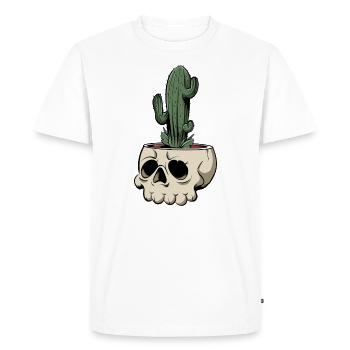 Cactus - T-shirt Premium bio Homme - blanc - Devant - Nico (187cm)