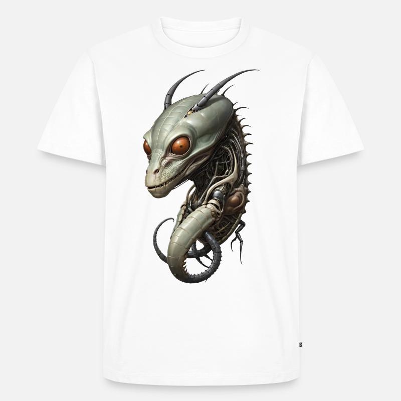 CyberBug - Männer Premium Bio T-Shirt - Weiß