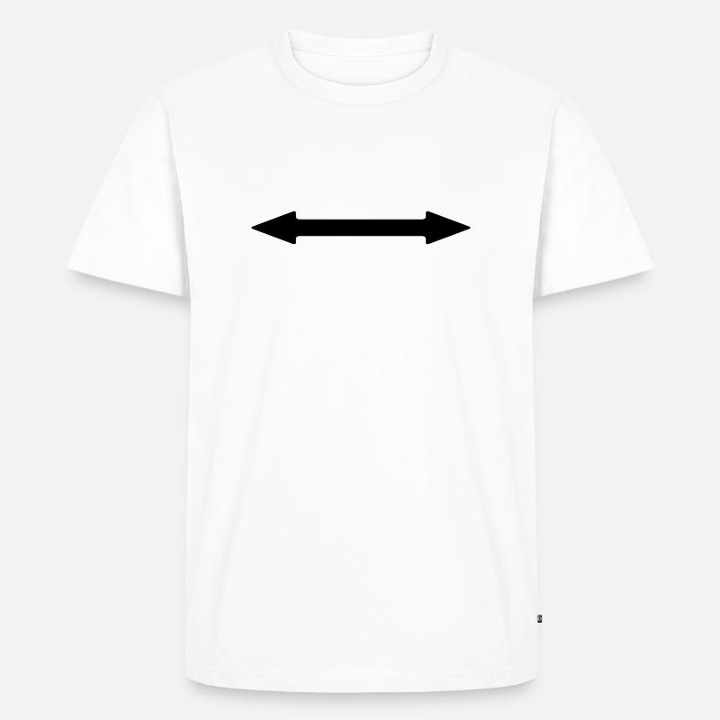 pfeile - Männer Premium Bio T-Shirt - Weiß