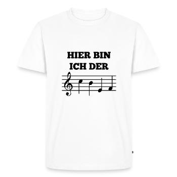 Me voilà le patron - T-shirt Premium bio Homme - blanc - Devant - Nico (187cm)