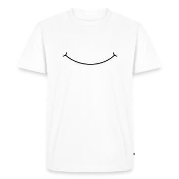 Smilie - T-shirt Premium bio Homme - blanc - Devant - Nico (187cm)