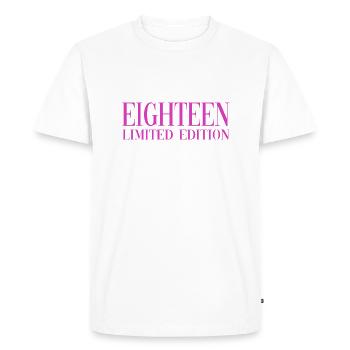 18e anniversaire dix-huit coolee - T-shirt Premium bio Homme - blanc - Devant - Nico (187cm)