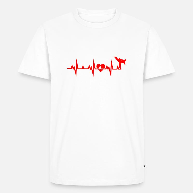 Karate Boxing Fighting - Männer Premium Bio T-Shirt - Weiß
