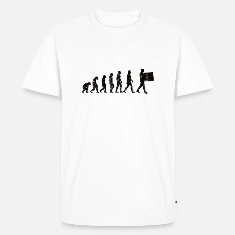 Lagerlogistik Logistik Evolution Lagerarbeiter - Männer Premium Bio T-Shirt - Weiß