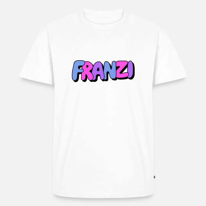 Franzi - Männer Premium Bio T-Shirt - Weiß