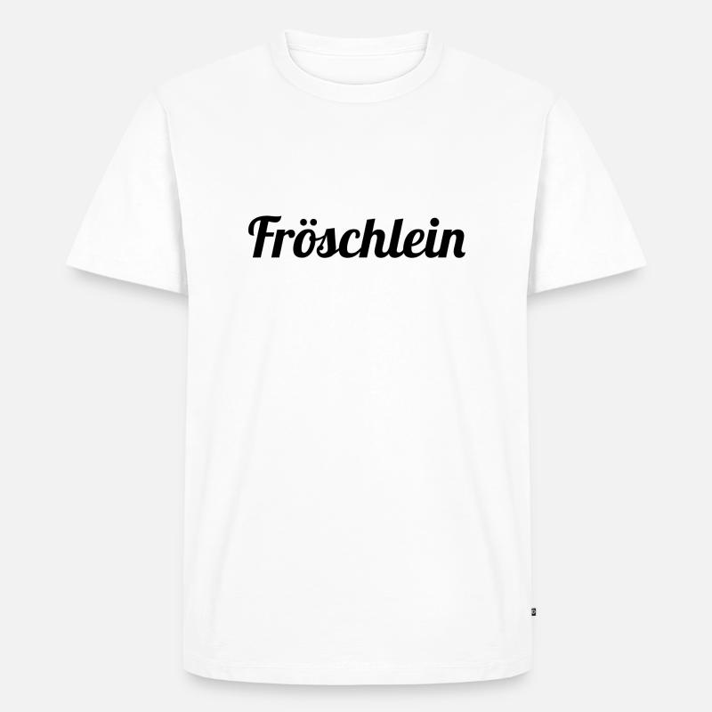 Fröschlein - Männer Premium Bio T-Shirt - Weiß