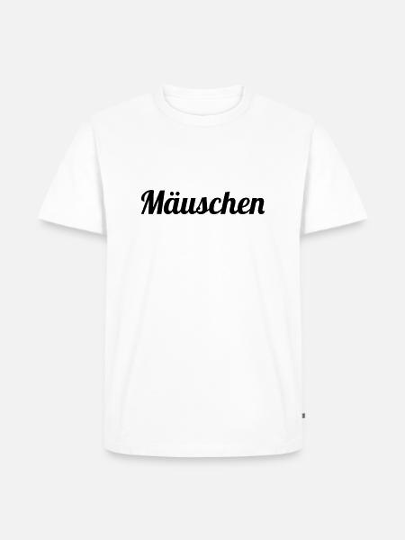 Mäuschen - Männer Premium Bio T-Shirt - Weiß