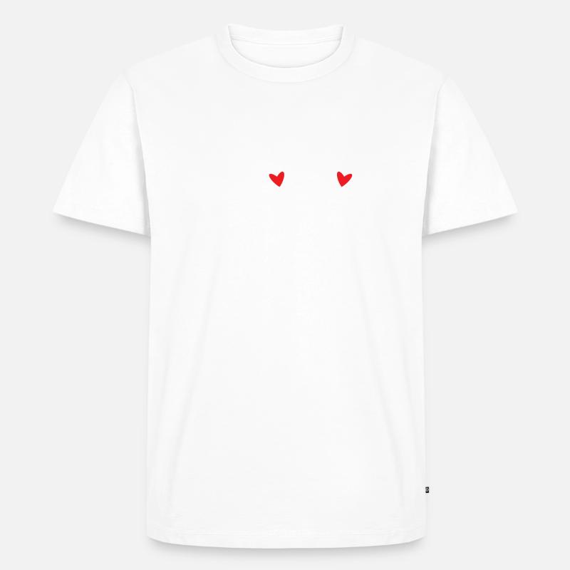 I love Beards - Männer Premium Bio T-Shirt - Weiß
