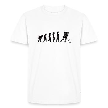Joueur de hockey sur glace Fan de hockey Équipe de hockey sur glace - T-shirt Premium bio Homme - blanc - Devant - Nico (187cm)