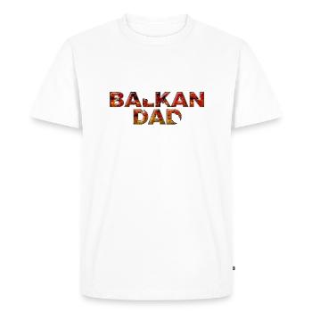Balkan Bosnia Serbia Croatia Yugoslavia Macedonia - Men's Premium Organic T-Shirt - white - Front - Nico (187cm)