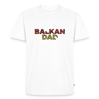 Balkan Bosnia Serbia Croatia Yugoslavia Macedonia - Men's Premium Organic T-Shirt - white - Front - Nico (187cm)